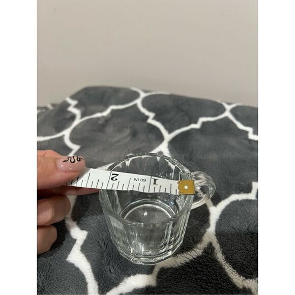 Bermioli Rocco set of 2 coffee espresso clear glass cups made in Italy - Picture 3 of 10